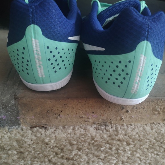 Nike Zoom Rival M 8 Track Spikes Blue Mint Mens 12 Running Shoes 806559-413 - Picture 4 of 5
